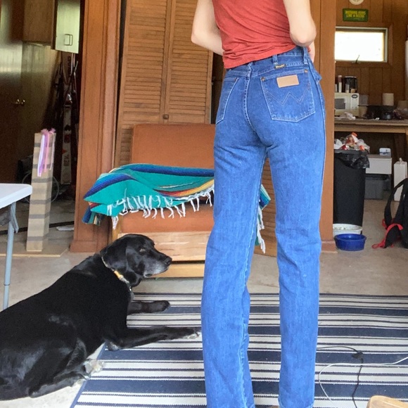 Vintage Wrangler Jeans 28x34 (Size 9) - Picture 4 of 4